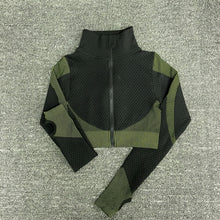 Load image into Gallery viewer, Seamless Workout Yoga Sets Female Sport Gym suit Wear Running Clothes women Fitness Sport Yoga Suit Long Sleeve yoga clothing