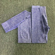 Load image into Gallery viewer, 2pcs/set Vital Women Sport Suit Yoga Set Gym Workout Clothes Long Sleeve Fitness Crop Top + High Waist Energy Seamless Leggings
