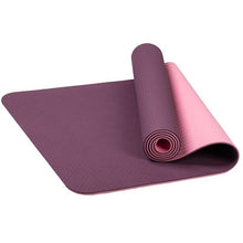 Load image into Gallery viewer, Non-slip TPE  Yoga Mats Tasteless Pilates Gym Exercise Sport Living Room Pads for Fitness Body Building with Position LIne
